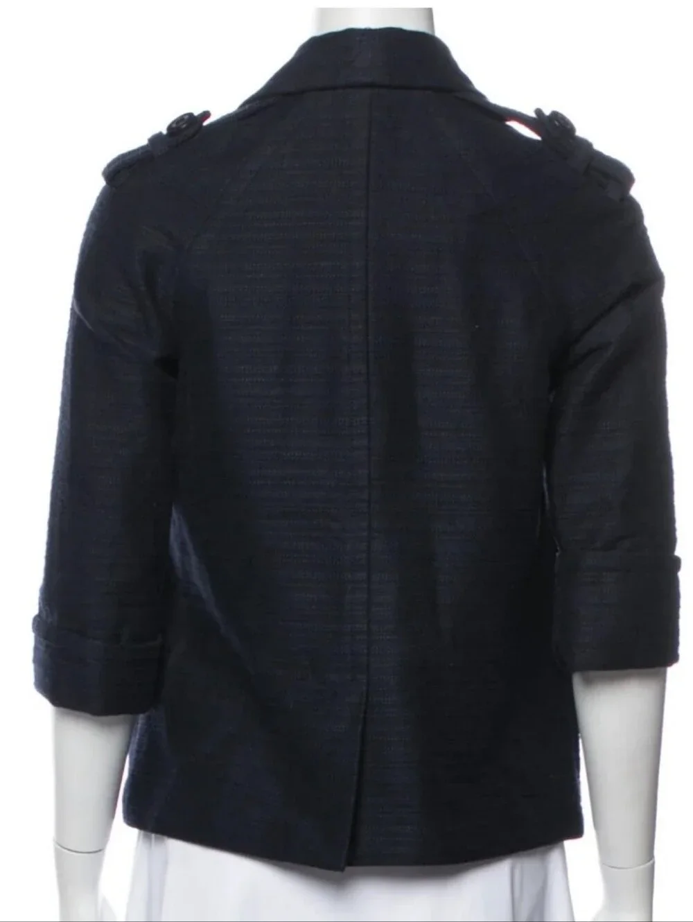 Tory Burch Trench Jacket Blue | Size: S I US 4